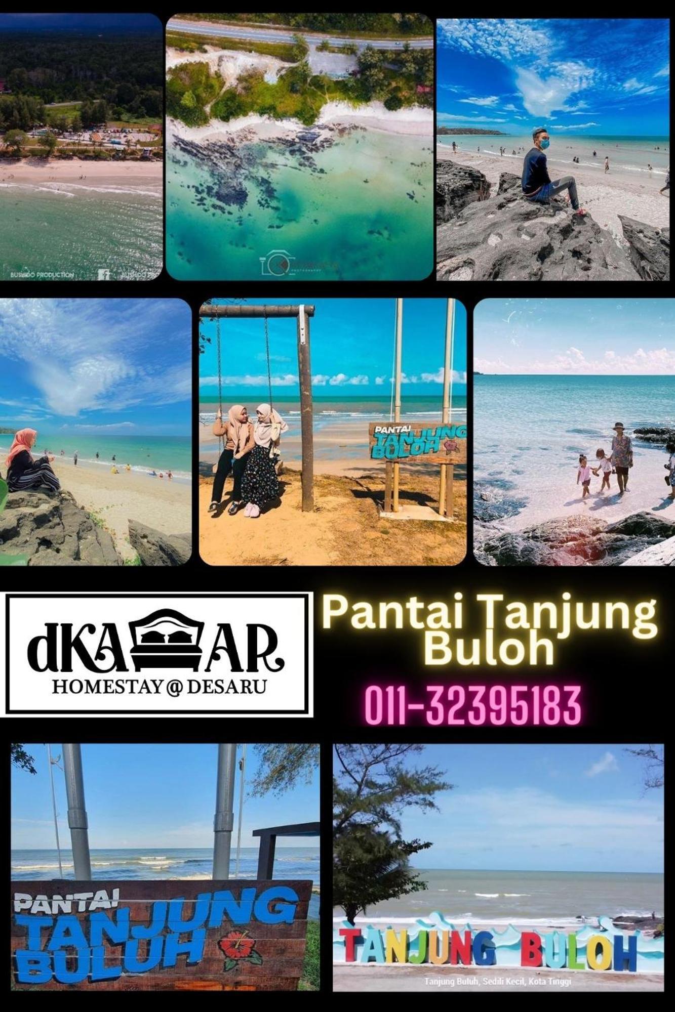 Dkamar Homestay At Desaru, Fully Aircond, Wifi, Coway, Street View 4 Min To Desaru Beach Kangkar Chemaran Exterior photo